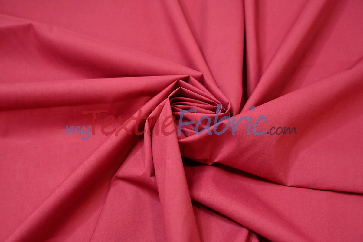 Polyester Cotton Broadcloth Fabric - Solid Colors, 58/60" Width (1 Yard)