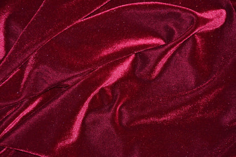 Stretch Velvet Spandex Fabric - Solid, 58" Width (1 Yard)