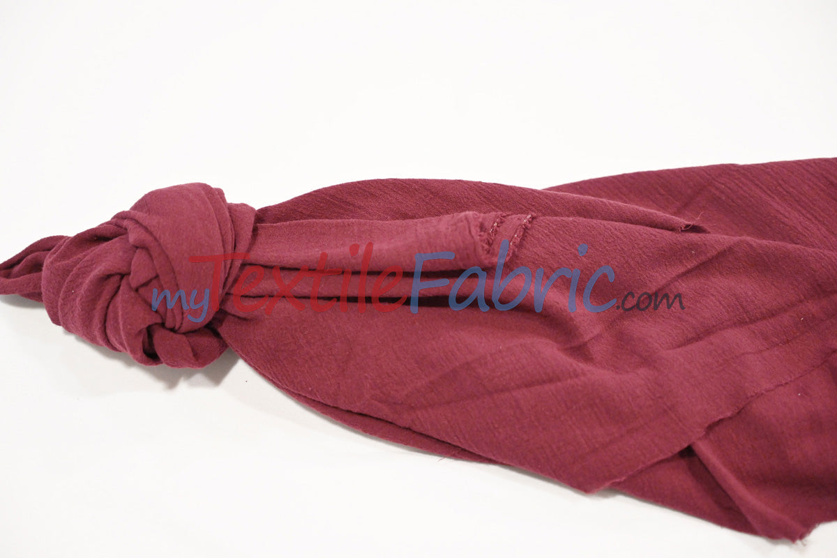 100 Percent Cotton Gauze Fabric - Soft Lightweight Muslin, 46/48" Width, Yards, Bolts, Sample Swatch (1 Yard)