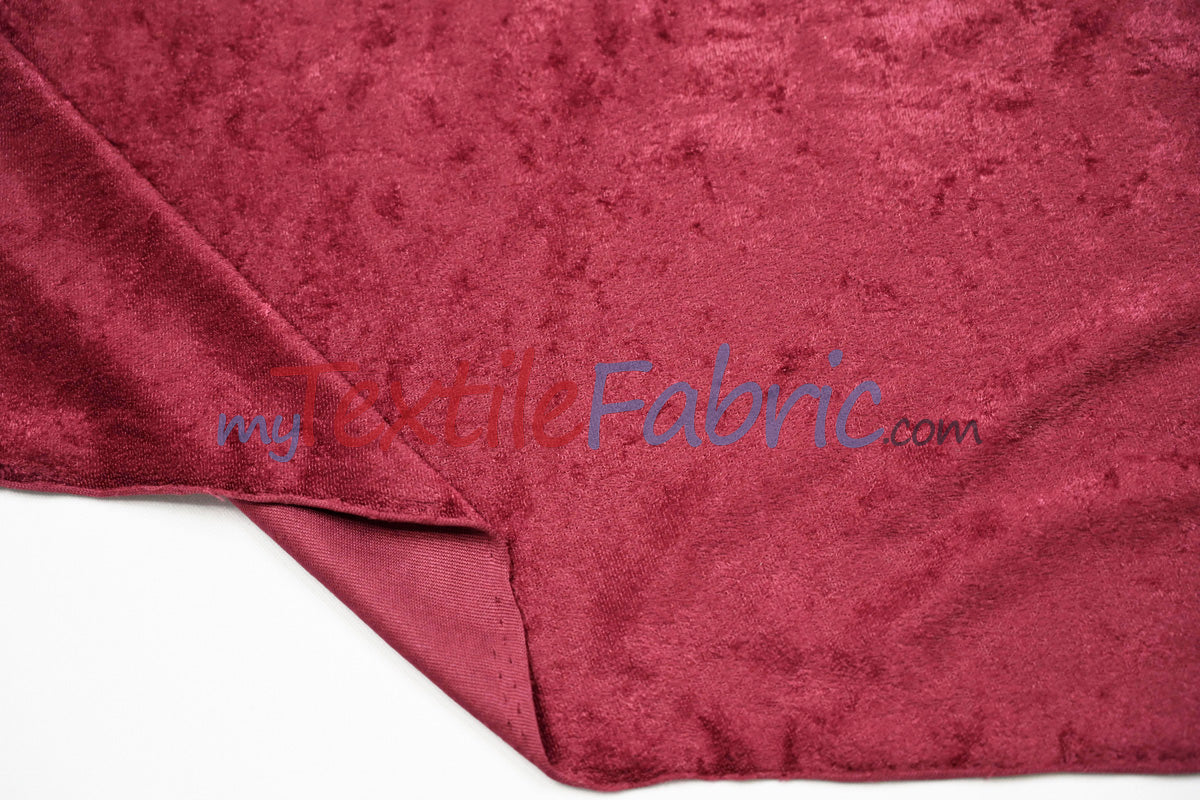 Panne Velvet Polyester Fabric - Crush Panne Velour, Solid, 58/60" Width (1 Yard)