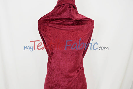 Panne Velvet Polyester Fabric - Crush Panne Velour, Solid, 58/60" Width (1 Yard)