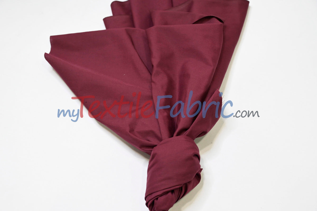 Polyester Cotton Broadcloth Fabric - Solid Colors, 58/60" Width (1 Yard)