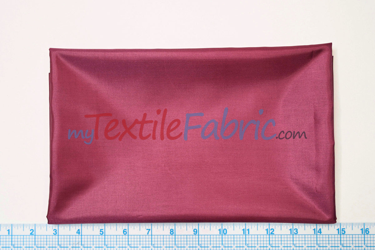 Polyester Silky Habotai Lining Polyester Fabric - Solid Multiple Colors, 58" Width (175 Yards)