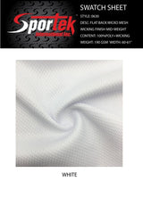 Moisture Management Mesh White