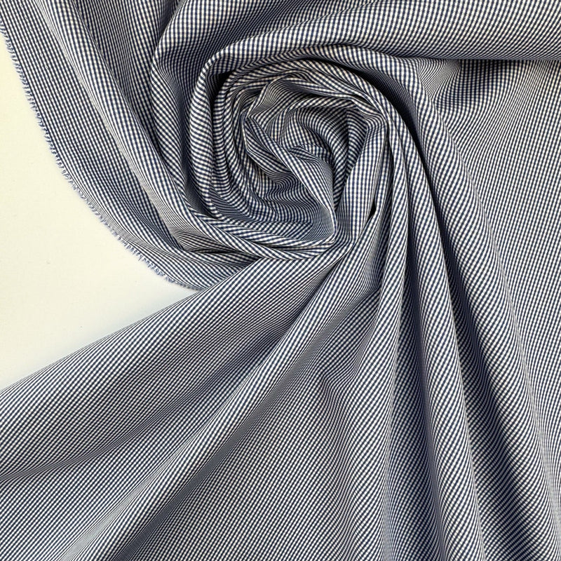 Cotton Poplin Purple Checked