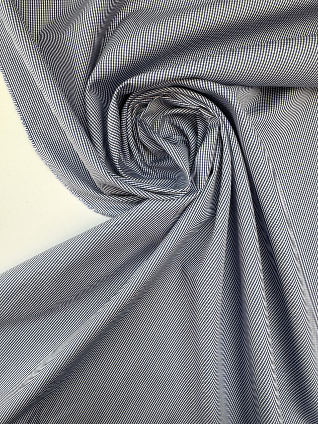 Cotton Poplin Purple Checked