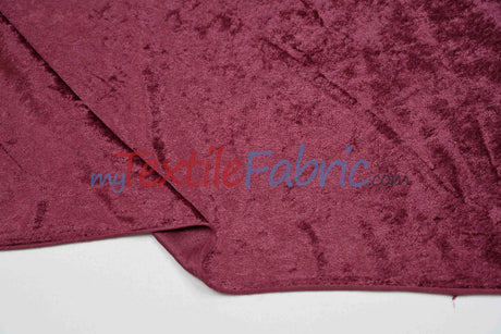 Panne Velvet Polyester Fabric - Crush Panne Velour, Solid, 58/60" Width (1 Yard)
