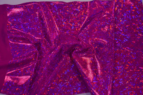 Shattered Hologram Spandex Fabric - Multiple Colors, 58/60" Width (1 Yard)