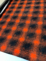 Faux Fur Orange-Black Laminated