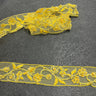 Beaded Corded Lace Trim 100% Polyester Net Mesh 2" Wide