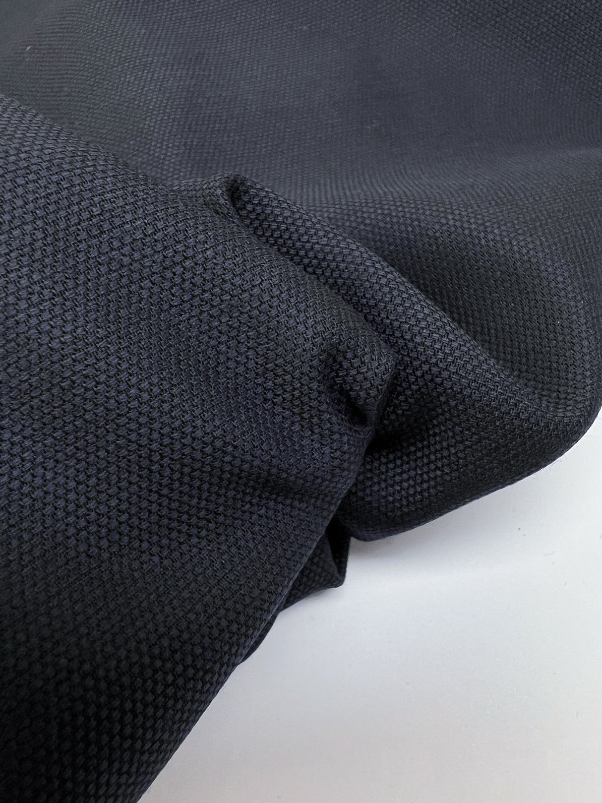 Blue Wool Stretch Fabric
