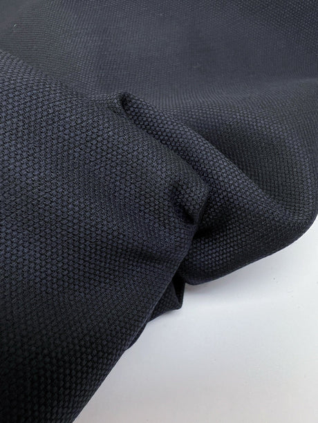 Blue Wool Stretch Fabric