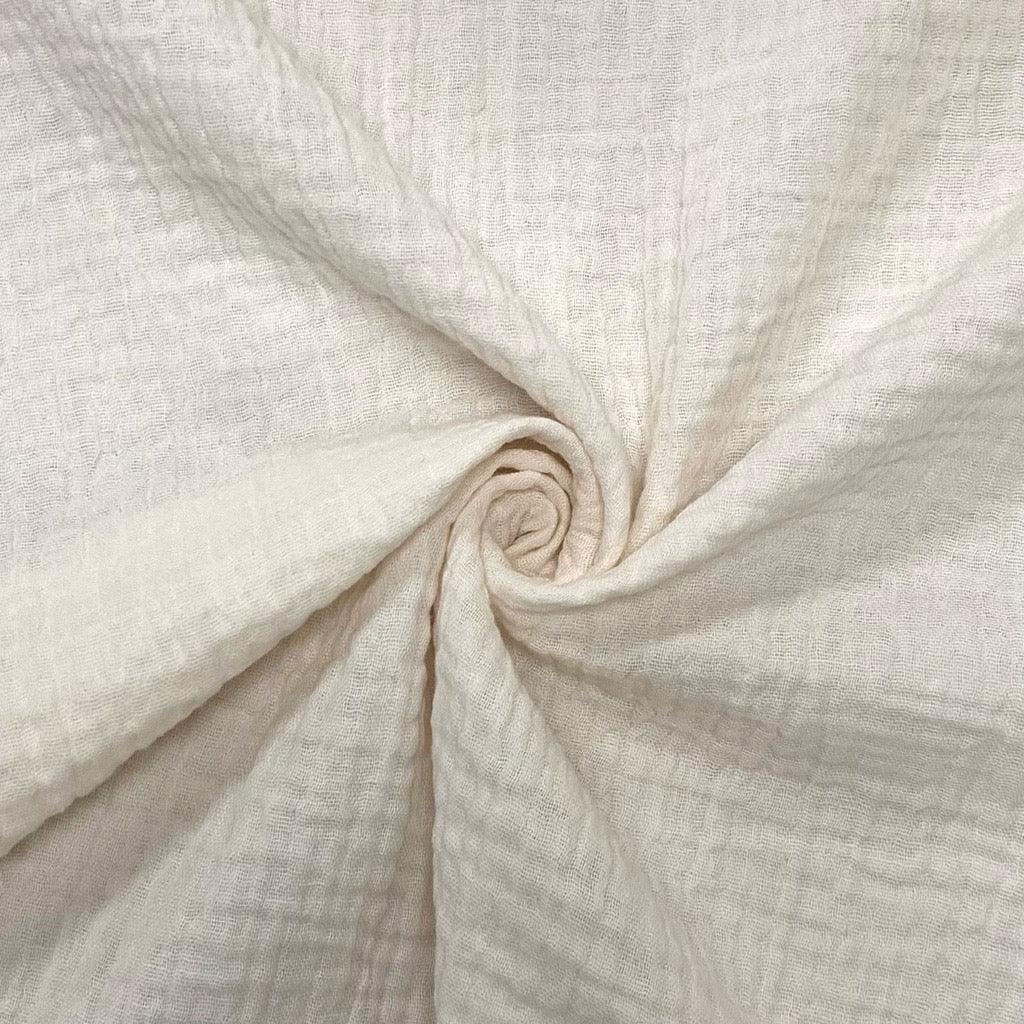Double Layer Cotton Gauze Fabric - Soft Double Layer Muslin, 46/48" Width (1 Yard)