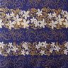 Tiare Garden Glitter Polyester Fabric - Floral Plumeria Design, 60" Width (1 Yard)