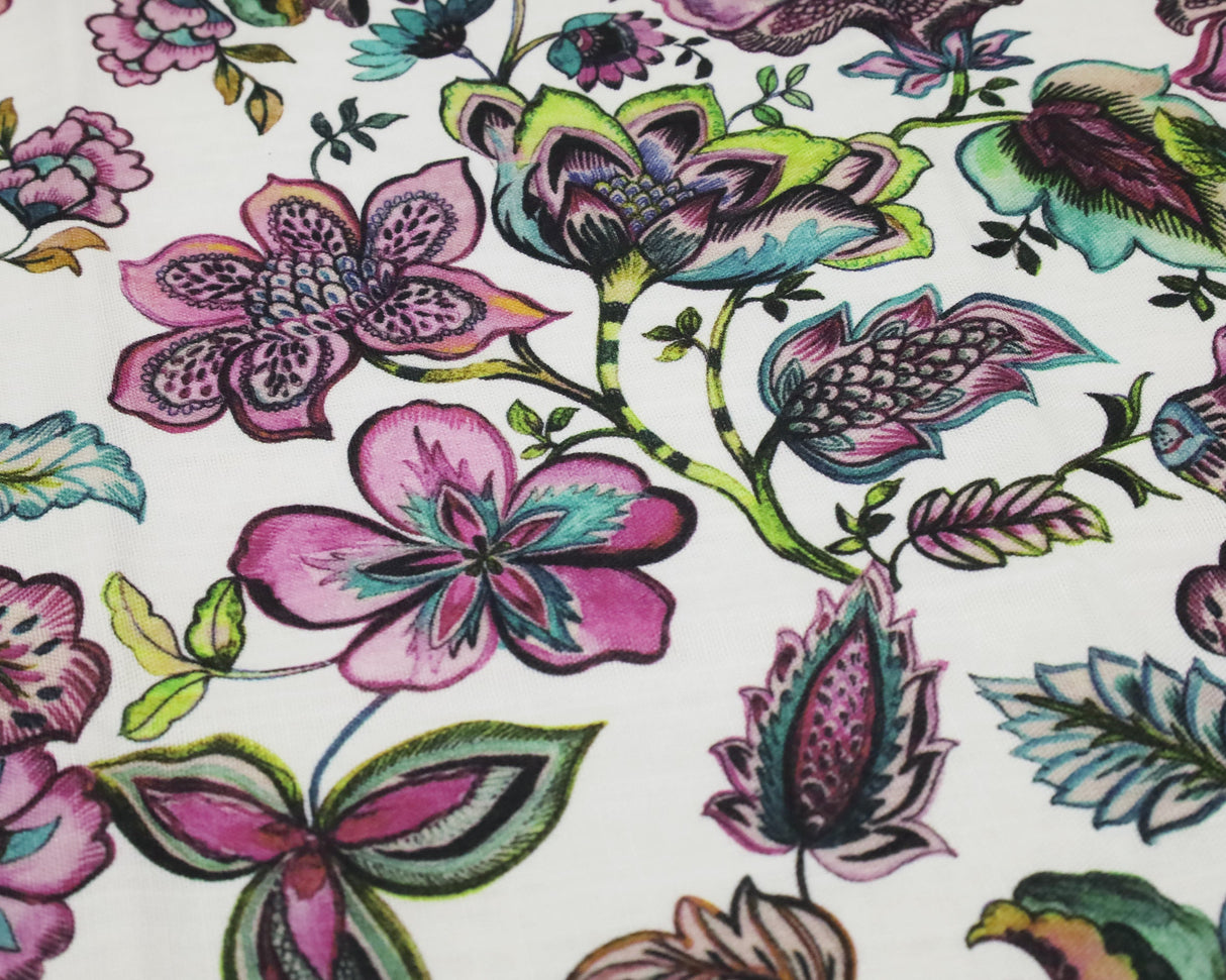 Faux Linen Dinner Napkins 20x20 Italian Anemone