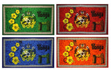 Kingdom Of Tonga Ha’Amonga ‘A Maui Polyester Fabric - Vibrant Multicolor Tongan Style, 72" L X 45" W (1 Piece)