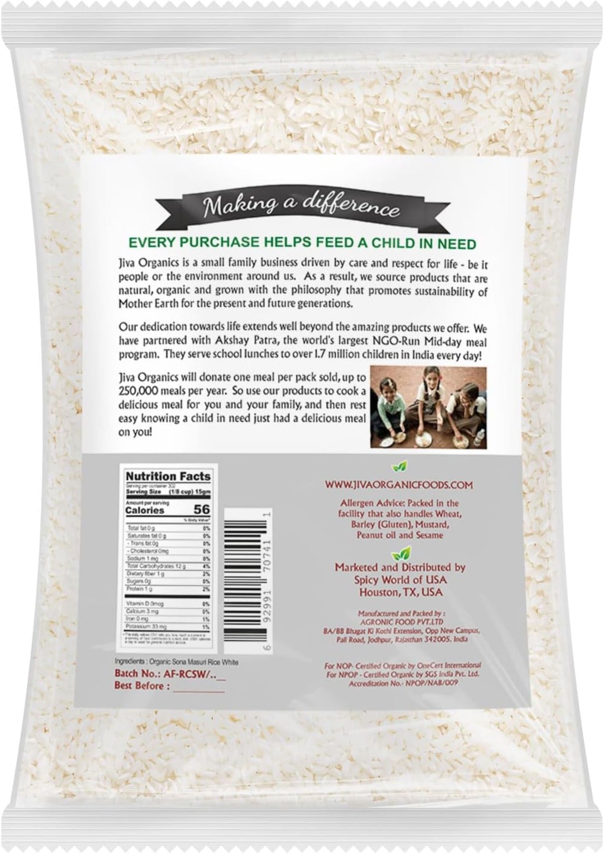 Indian Treat Sona Masoori Rice