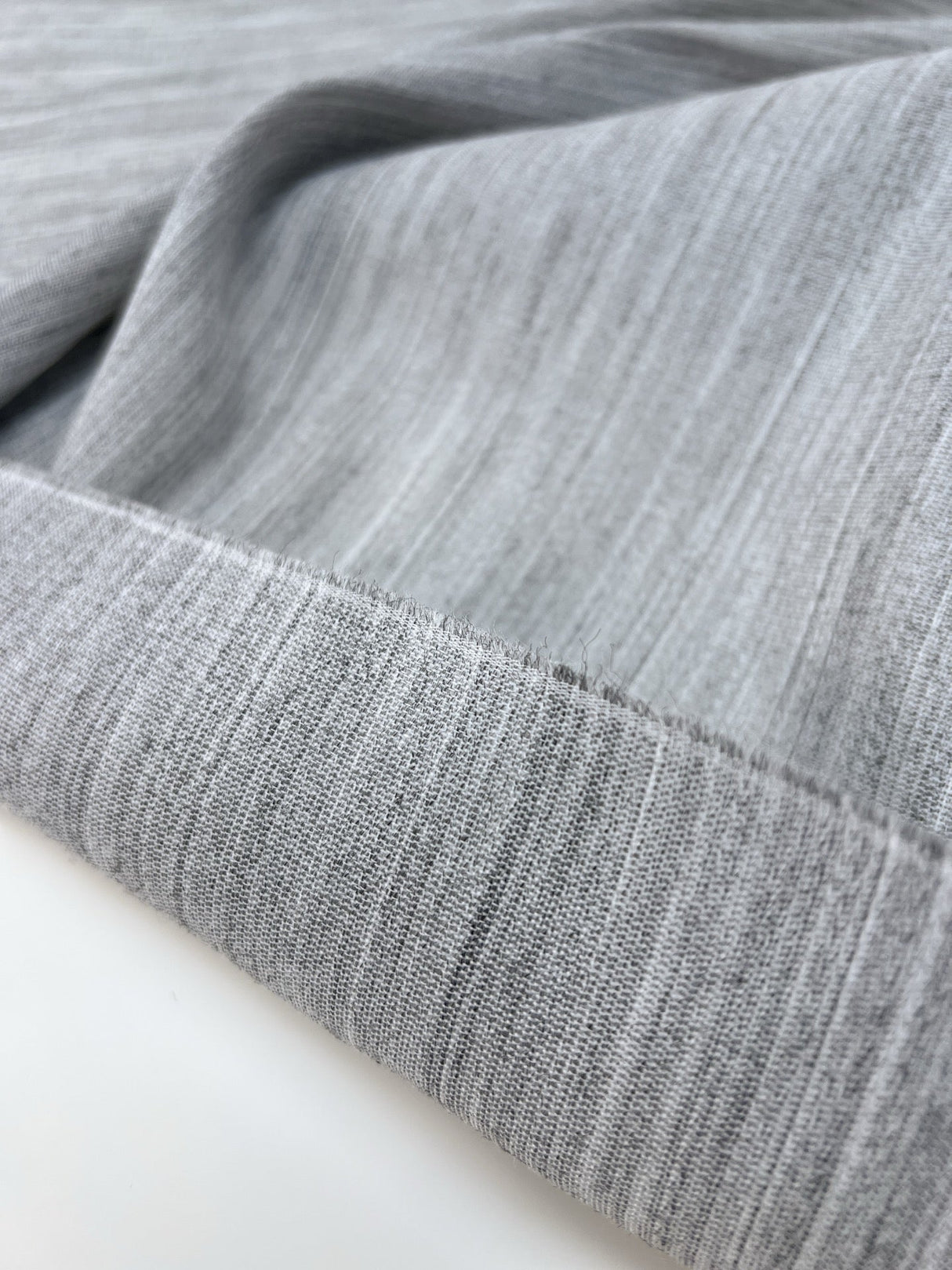 Polyester Melange Gray Fabric