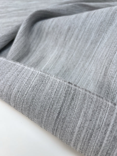 Polyester Melange Gray Fabric