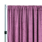 Crushed Velvet Backdrop Drape Panel 10 ft x 57 in Mauve