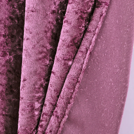 Crushed Velvet Backdrop Drape Panel 10 ft x 57 in Mauve