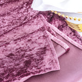 Crushed Velvet Table Runner 13x108 Mauve