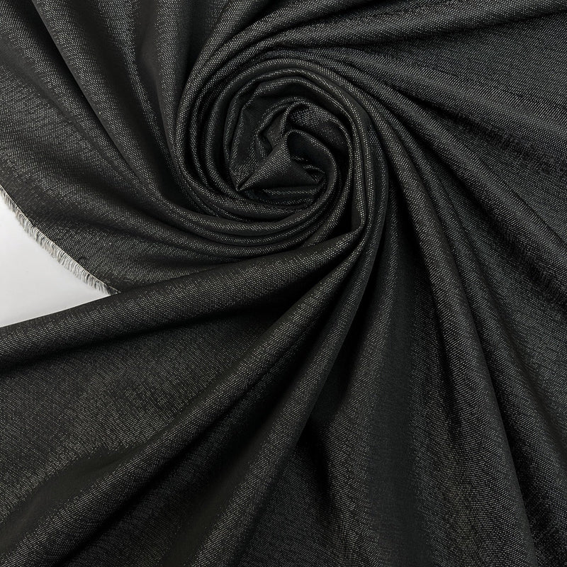 Wool Acetate Fabric Black