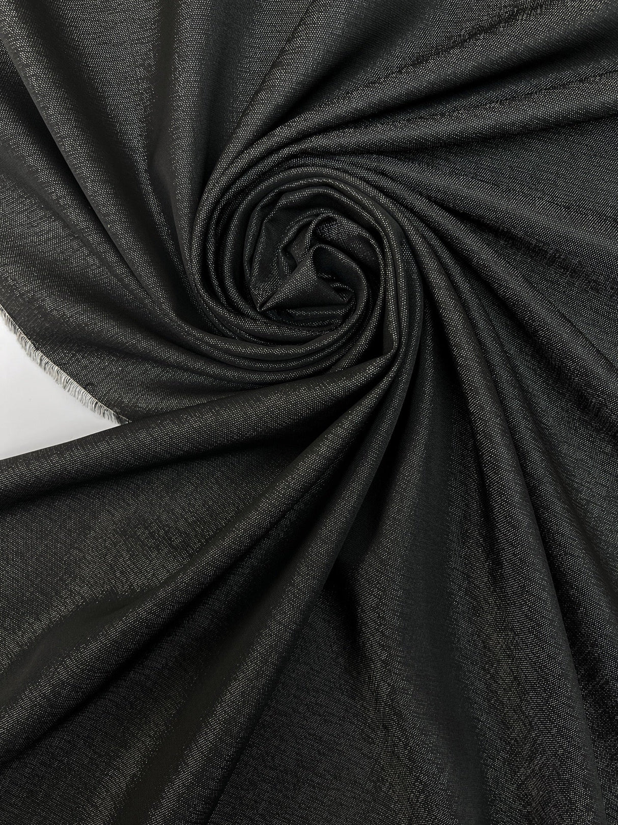 Wool Acetate Fabric Black