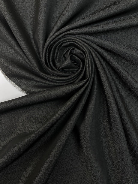 Wool Acetate Fabric Black