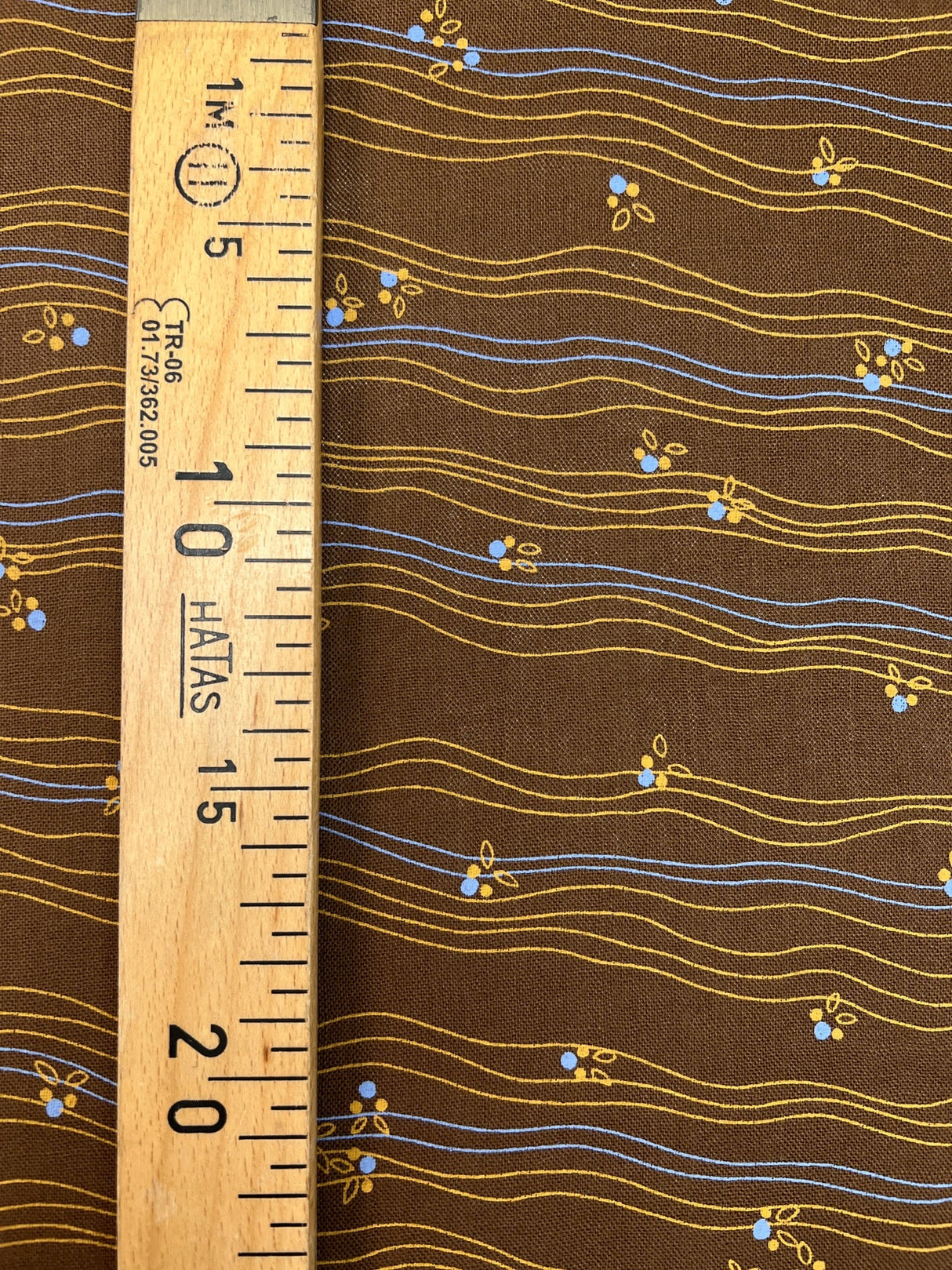 Italian Brown Striped Wool Fabric
