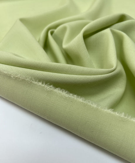 Green Wool Stretch Fabric