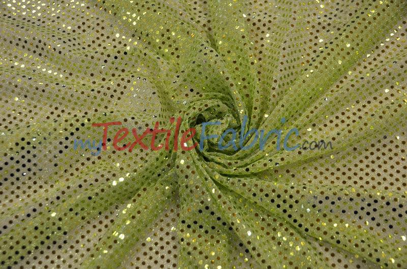 Confetti Dot Sequins Polyester Fabric - 3Mm Sequins, 45" Width (1 Yard)