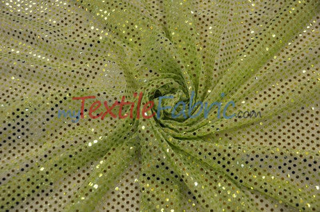 Confetti Dot Sequins Polyester Fabric - 3Mm Sequins, 45" Width (1 Yard)