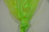 Crush Iridescent Pearl Organza Polyester Fabric - Sheer Crushed Holographic, 38/40" Width (1 Yard)