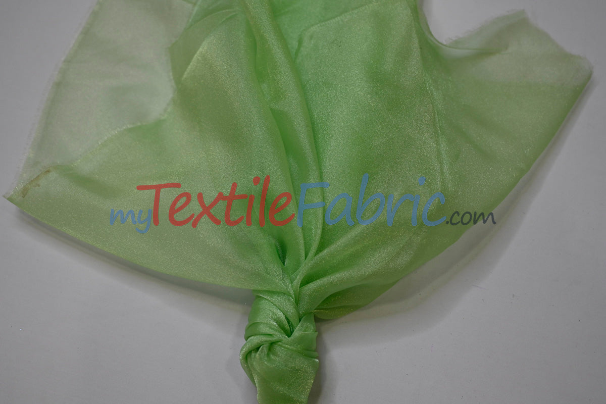 Crystal Organza Nylon Fabric - Sheer Sparkling, 45" Width (1 Yard)