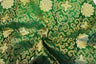 Chinese Medallion Brocade Polyester Fabric - Medallion Jacquard, 48" Width (1 Yard)