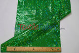 Holographic Mini Square Sequins Mesh Fabric - Holographic Mini Square Sequins, 45" Width (By The Yard)