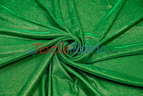 Stretch Glimmer Knit Polyester Spandex Fabric - Metallic Glitter Knit, 56" Width (1 Yard)