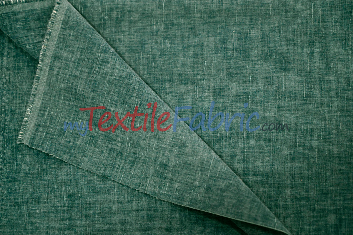 Chenille Polyester Fabric - Ultra Soft Velvety Texture, 60" Width, 350 GSM (1 Yard)