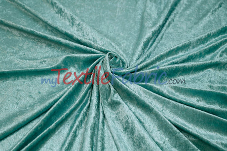 Panne Velvet Polyester Fabric - Crush Panne Velour, Solid, 58/60" Width (1 Yard)
