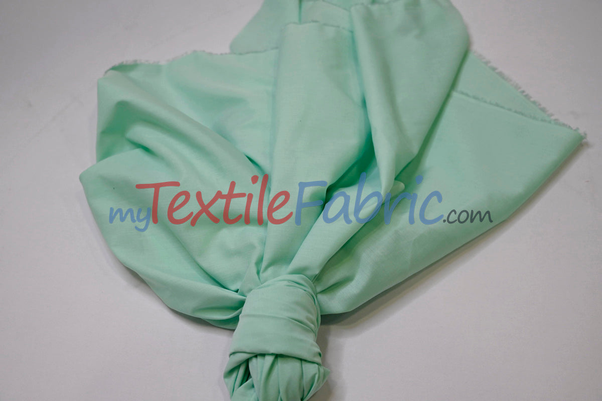 Polyester Cotton Broadcloth Fabric - Solid Colors, 58/60" Width (1 Yard)
