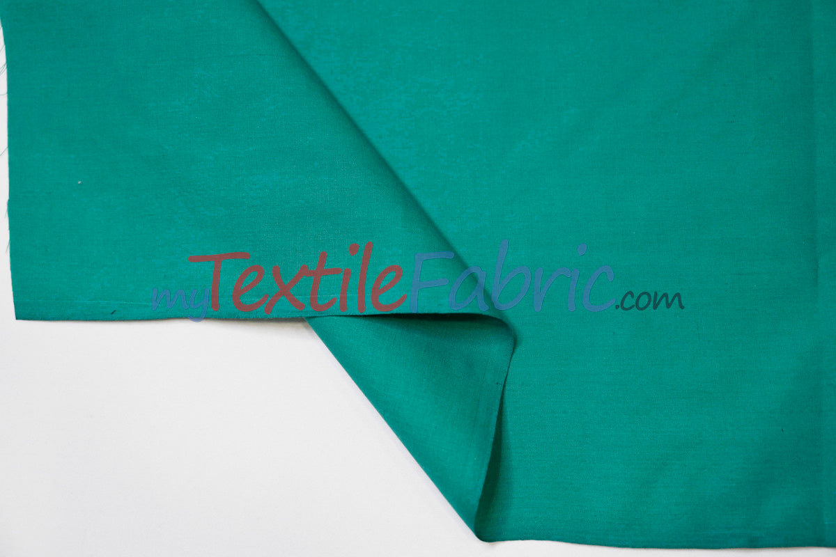 Polyester Cotton Broadcloth Fabric - Solid Colors, 58/60" Width (1 Yard)