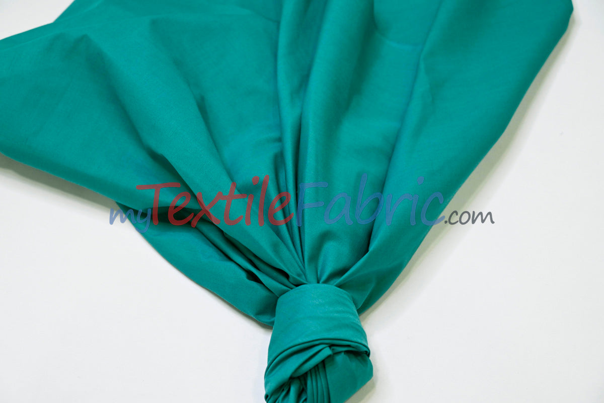 Polyester Cotton Broadcloth Fabric - Solid Colors, 58/60" Width (1 Yard)
