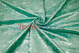 Satin Jacquard Satin Polyester Fabric - Satin Flower Brocade, 58/60" Width, Sample Swatch 3"x3" (1 Sample Swatch)