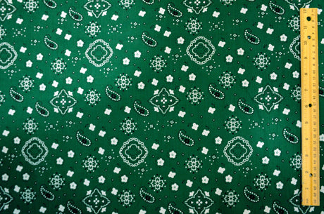 Bandana Cotton Print Polyester Cotton Broadcloth Fabric - Multiple Colors, 58/60" Width (1 Yard)