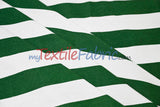 10 Oz 100% Cotton Canvas 2" Stripe Fabric - Multiple Colors, 60" Wide (1 Yard)