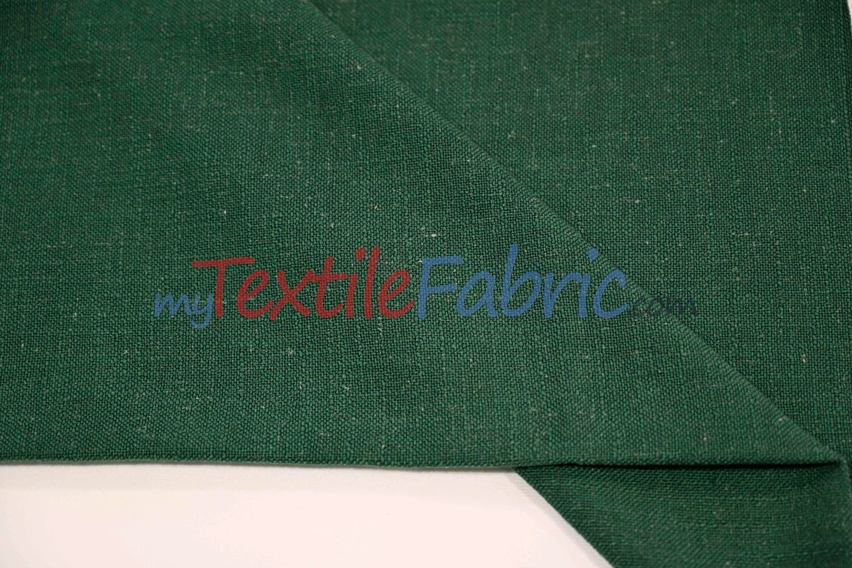 Luxe Linen Fabric Polyester-Linen Blend Fabric - 60" Wide, Upholstery, Apparel, Tablecloth (1 Yard)