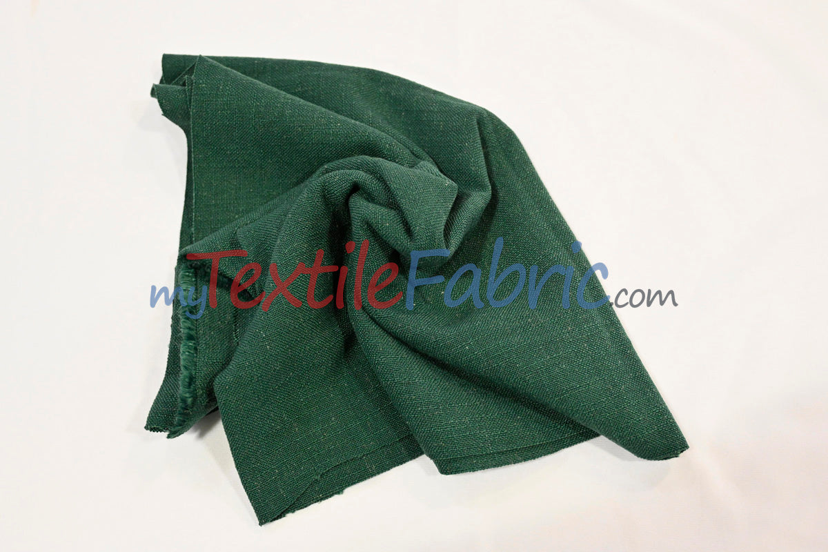 Luxe Linen Fabric Polyester-Linen Blend Fabric - 60" Wide, Upholstery, Apparel, Tablecloth (1 Yard)