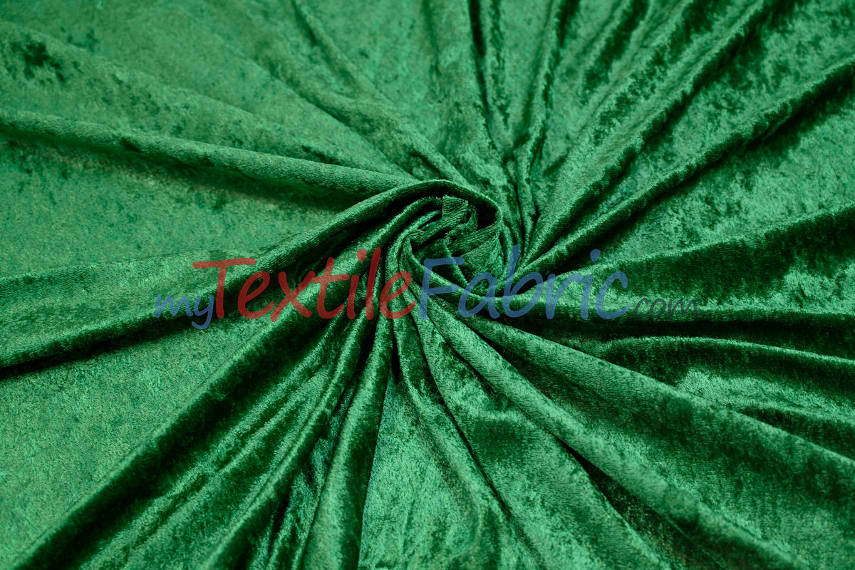 Panne Velvet Polyester Fabric - Crush Panne Velour, Solid, 58/60" Width (1 Yard)