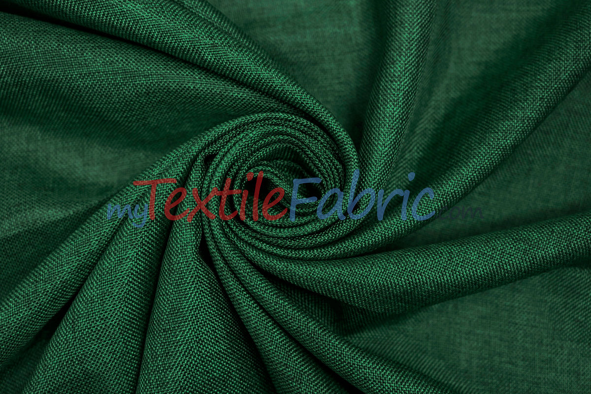 Vintage Linen Polyester Fabric - Faux Burlap, Rustic Natural Look, 58/60" Width (1 Yard)